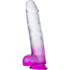 Dildo Traslucido Testiculos